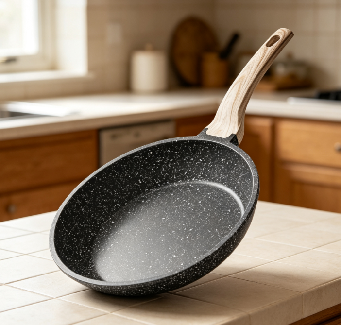Granite Non-Stick Frying Pan, Pfoa-Free, Induction Compatible